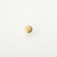 Load image into Gallery viewer, Talayee fine jewelry's suri domed stud earrings with an orange garnet