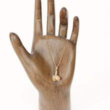 Load image into Gallery viewer, 14k yellow gold jasmine flower charm on white background