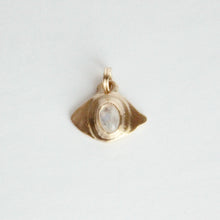 Load image into Gallery viewer, Talayee Fine Jewelry's Persepolis evil eye  pendant with a moonstone cabochon