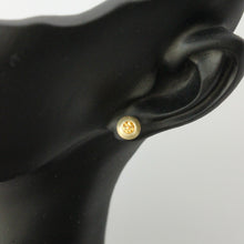 Load image into Gallery viewer, Talayee fine jewelry's suri domed stud earrings on figure