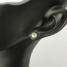 Load image into Gallery viewer, Talayee fine jewelry's suri domed stud earrings on figure