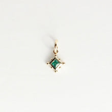 Load image into Gallery viewer, emerald aurora charm by talayee fine jewelry