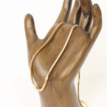 Load image into Gallery viewer, 14k yellow gold signature 2.4mm wide snake chain
