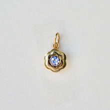 Load image into Gallery viewer, Petite Bloom Charm with Tanzanite