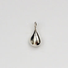 Load image into Gallery viewer, silver fig pendant shown on a light grey background.