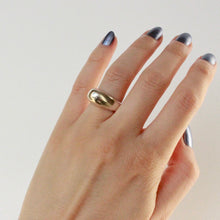 Load image into Gallery viewer, chunky silver ring on hand. mejuri statement ring.