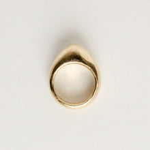 Load image into Gallery viewer, chunky gold ring. prounis trade ring on white background.