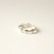 Load image into Gallery viewer, Sterling silver low tide stacking ring band