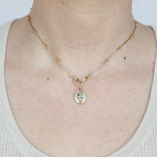 Load image into Gallery viewer, 14k yellow gold and aqaumarine persepolis pendant from talayee fine jewelry
