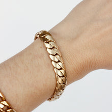 Load image into Gallery viewer, 10k gold hollow chunky curb bracelet
