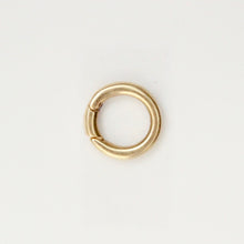 Load image into Gallery viewer, 14k gold round charm clasp

