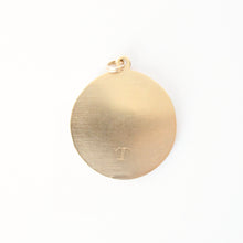 Load image into Gallery viewer, Talayee fine jewelry 14k yellow gold medallion pendant.
