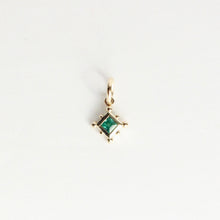 Load image into Gallery viewer, emerald aurora charm by talayee fine jewelry
