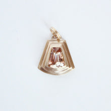 Load image into Gallery viewer, handmade 14k gold and sunstone pendant by talayee fine jewelry
