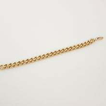 Load image into Gallery viewer, 14k gold large curb chain link bracelet
