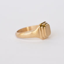 Load image into Gallery viewer, Talayee Fine Jewelry's Persepolis Signet ring in 14k yellow gold. Handmade in San Francisco.
