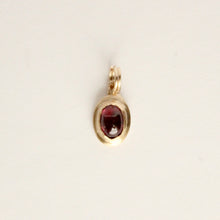 Load image into Gallery viewer, talayee fine jewelry&#39;s petite persepolis pendant featuring a pink tourmaline set in 14k yellow gold
