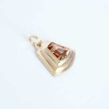 Load image into Gallery viewer, sunstone and 14k gold handmade pendant by talayee fine jewelry
