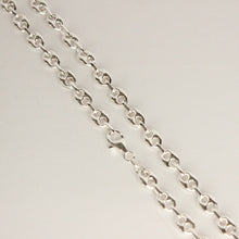 Load image into Gallery viewer, sterling silver puffed mariner chain by talayee fine jewelry
