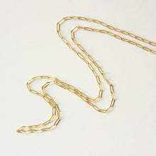 Load image into Gallery viewer, paperclip chain link necklace on white background
