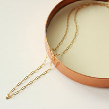Load image into Gallery viewer, how talayee does jewelry. 14k solid gold chain on white background
