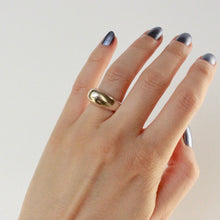 Load image into Gallery viewer, chunky silver ring on hand. mejuri statement ring.
