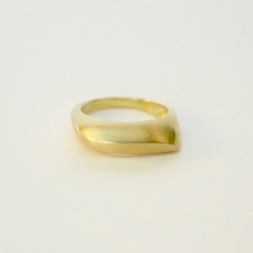 14k gold statement ring on white background. Prounis trade ring. Best jewelry San Francisco