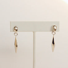 Load image into Gallery viewer, Sterling silver statement drop earrings on a white background. Mejuri statement earrings

