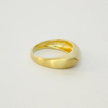 Load image into Gallery viewer, 14k gold statement signet ring on white background. George Rings Noble Ring.
