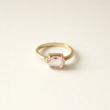 Load image into Gallery viewer, pink kunzite and solid 14k gold vow ring
