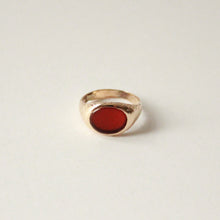 Load image into Gallery viewer, antique carnelian ring. a vow ring for the non-traditional bride.
